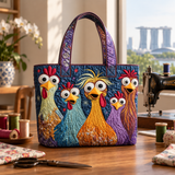 Handcrafted Bag | Five Colourful Hens