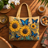 Handcrafted Bag | Sunflowers and Butterfly