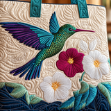 Handcrafted Bag | Hummingbird and Flowers