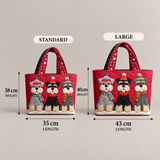 Handcrafted Bag | Three Puppies