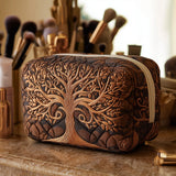 Ancestral Tree Quilted Makeup Bag