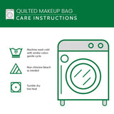 Chicken Spring Quilted Makeup Bag